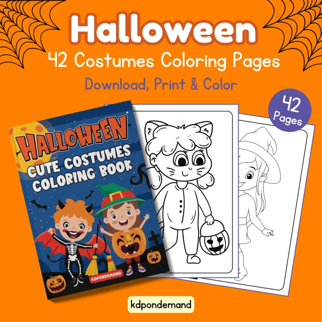 cute Costumes Halloween coloring pages