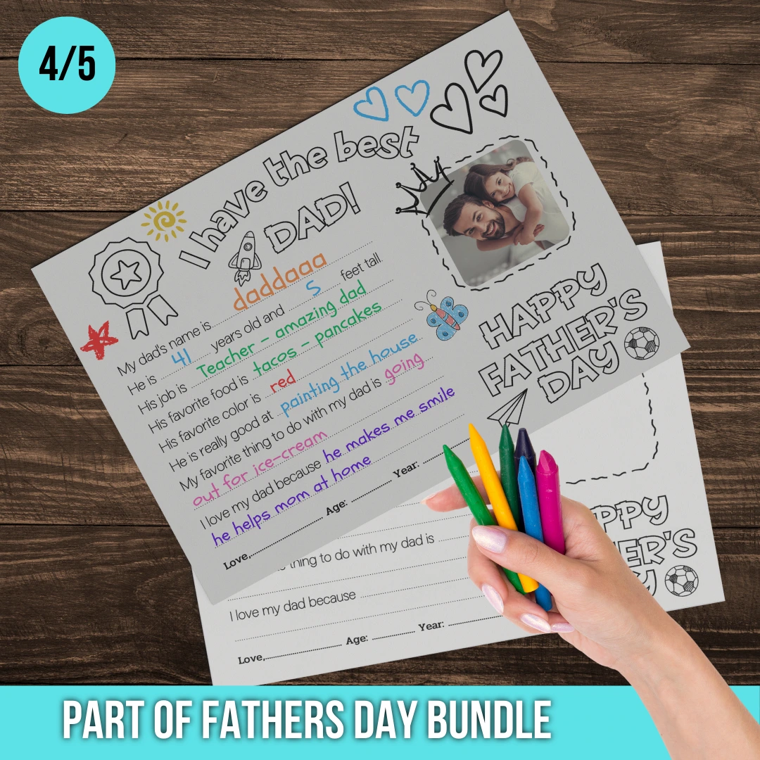 All About dad Printable Best Fathers Day Gift