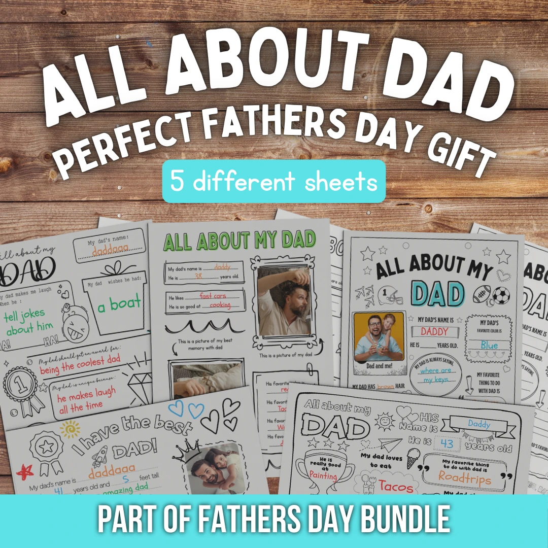 All About dad Printable