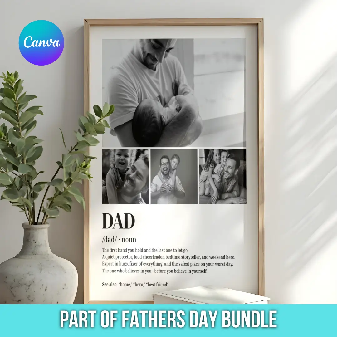 personalized fathers day gifts, Dad Definition Template Poster