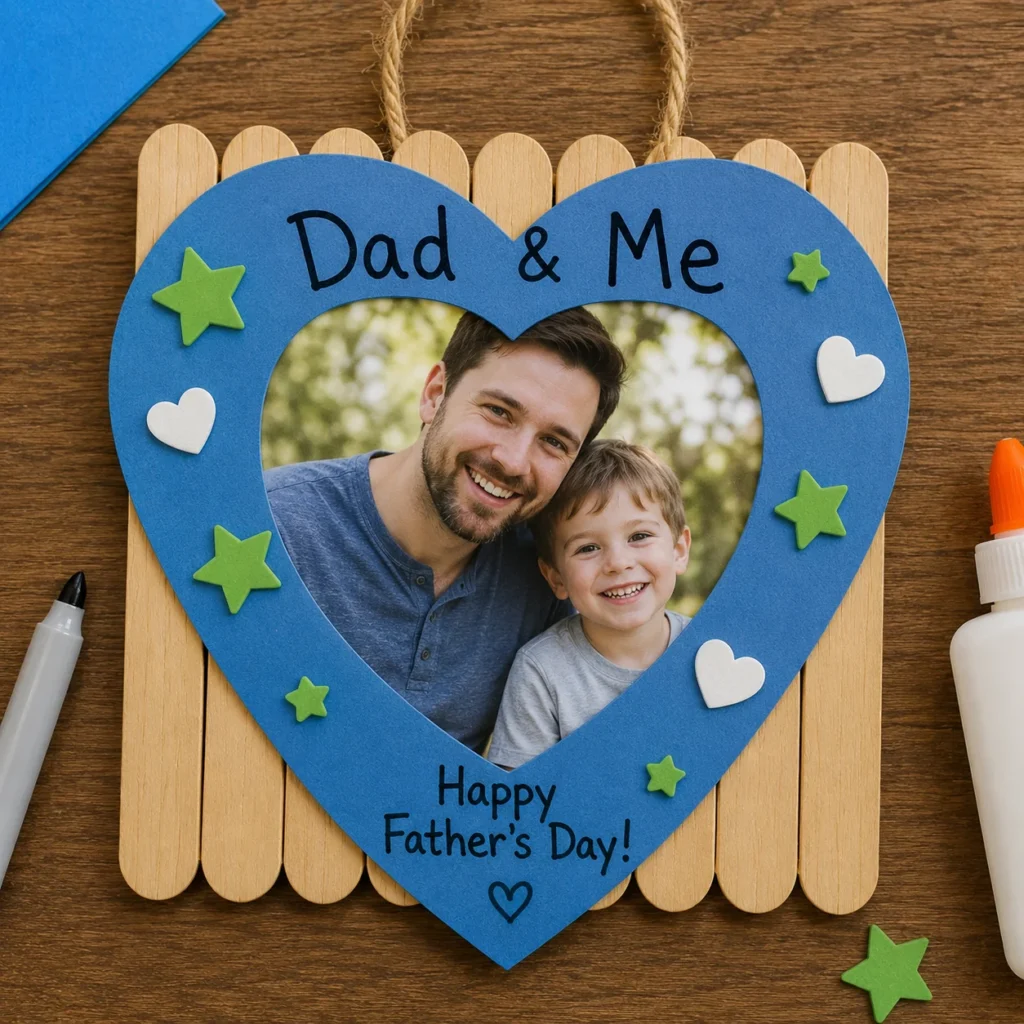 fathers day Dad and Me Photo Craft