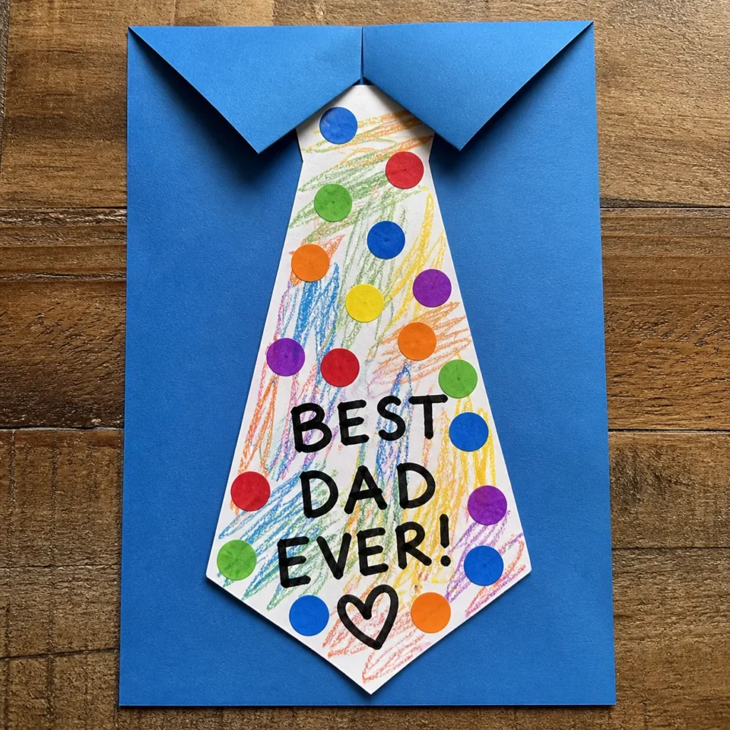 fathers day Paper Tie Decoration Craft