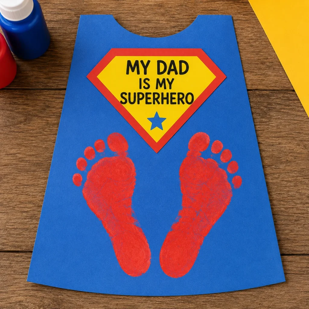 Footprint Superhero Cape Craft