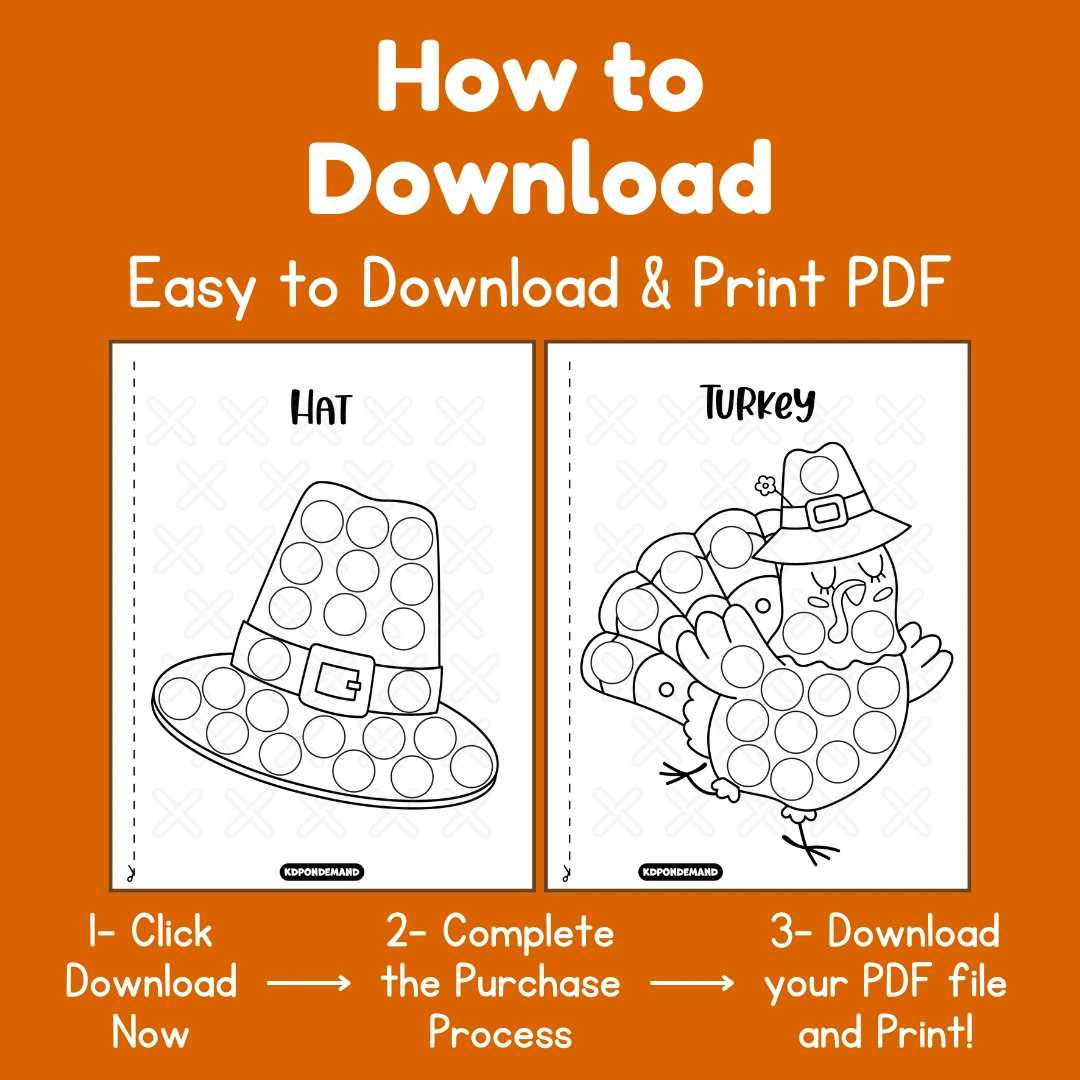 Thanksgiving Dot Markers Activity Book