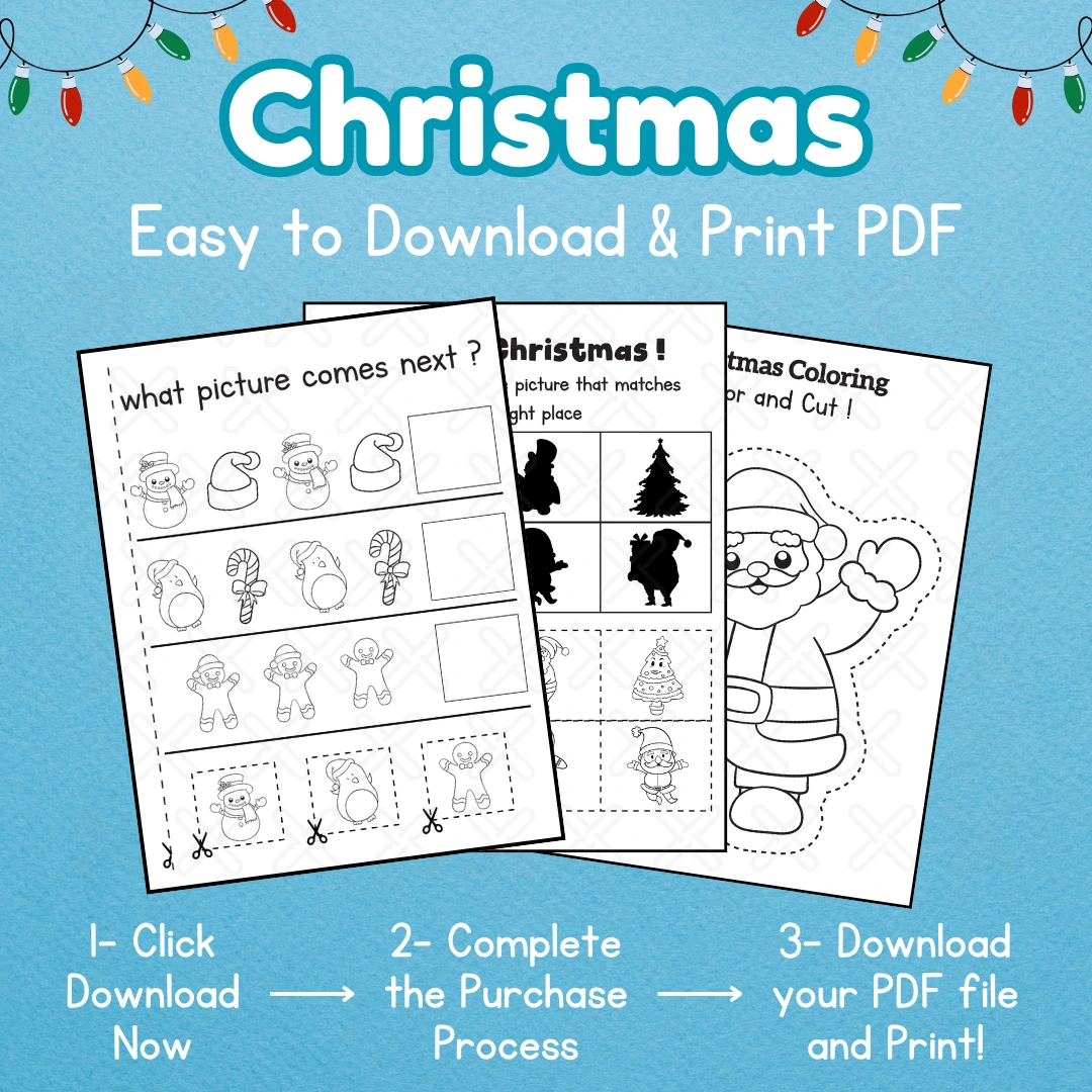 Christmas Cut and paste worksheets