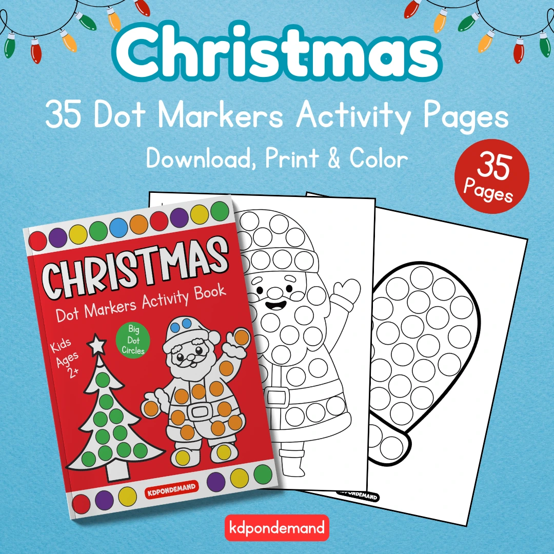 Christmas Dot Markers Printables activity book