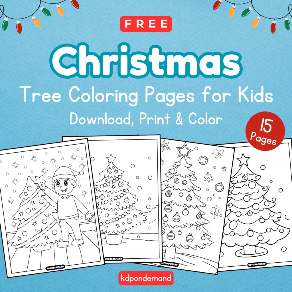 Free Christmas Tree Coloring Pages
