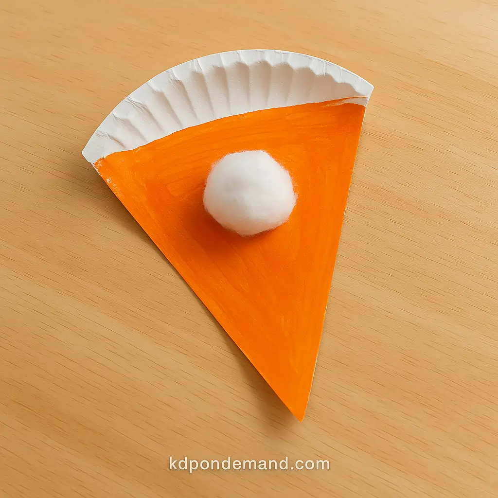 Paper Plate Pumpkin Pie