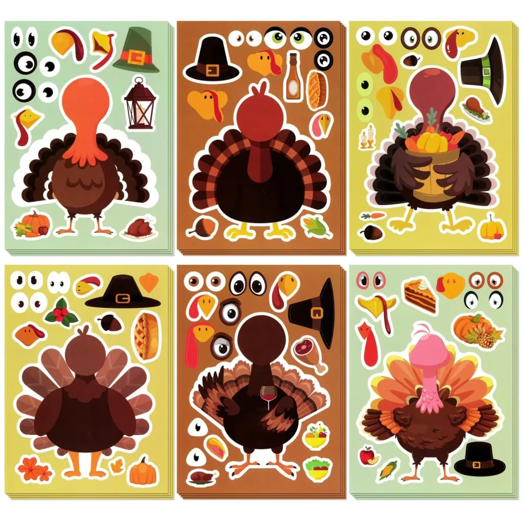 Sticker Turkey Craft