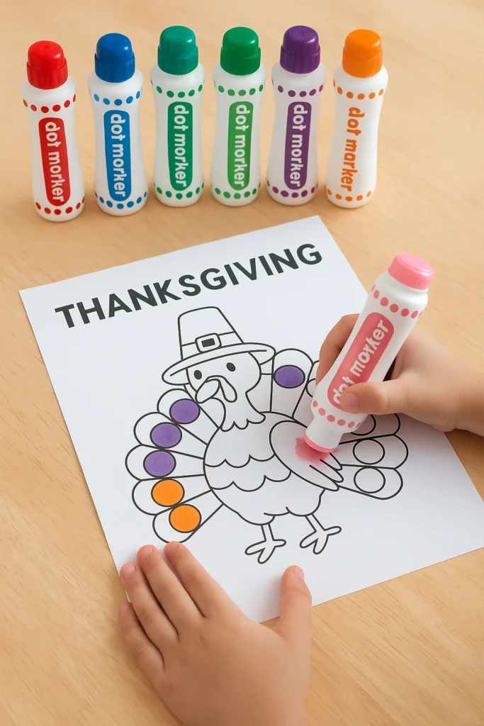 Thanksgiving dot markers printables