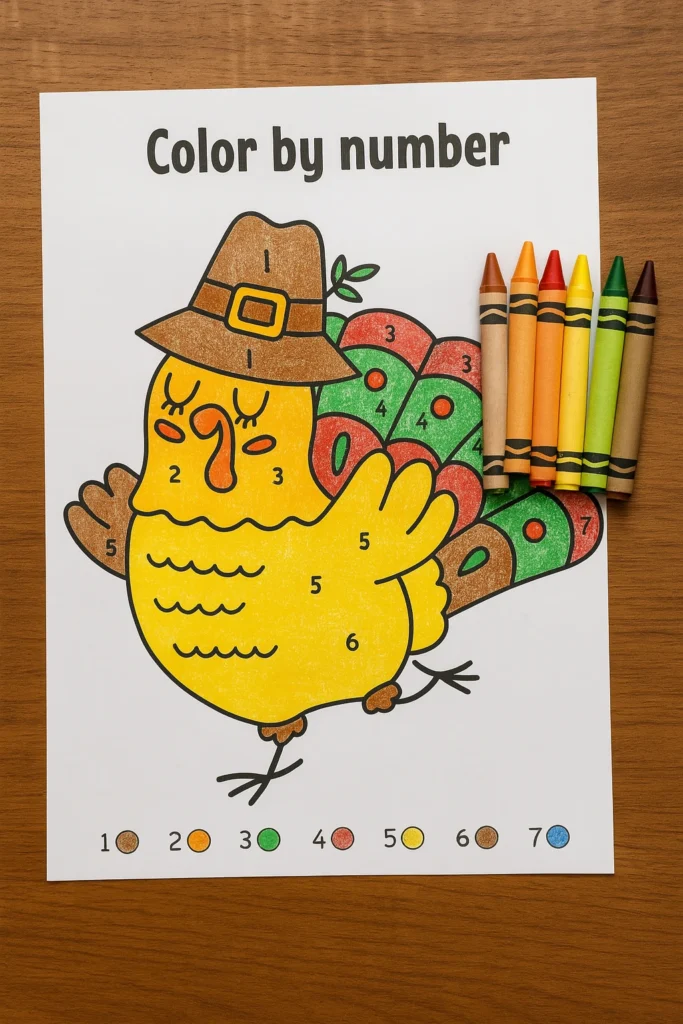 Turkey Color by number