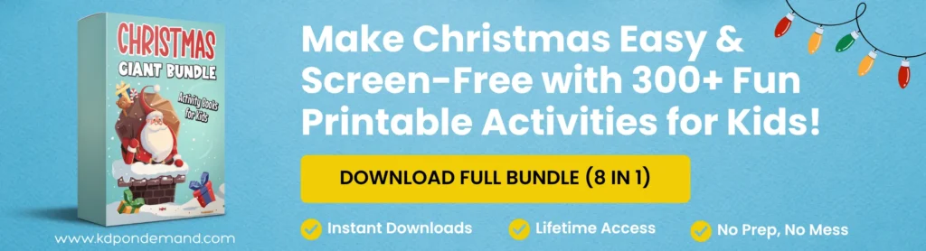 christmas activity pages bundle