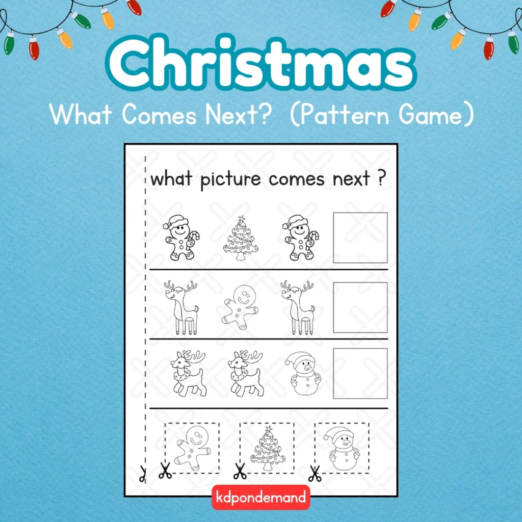 What Comes Next? (Christmas Pattern Game)