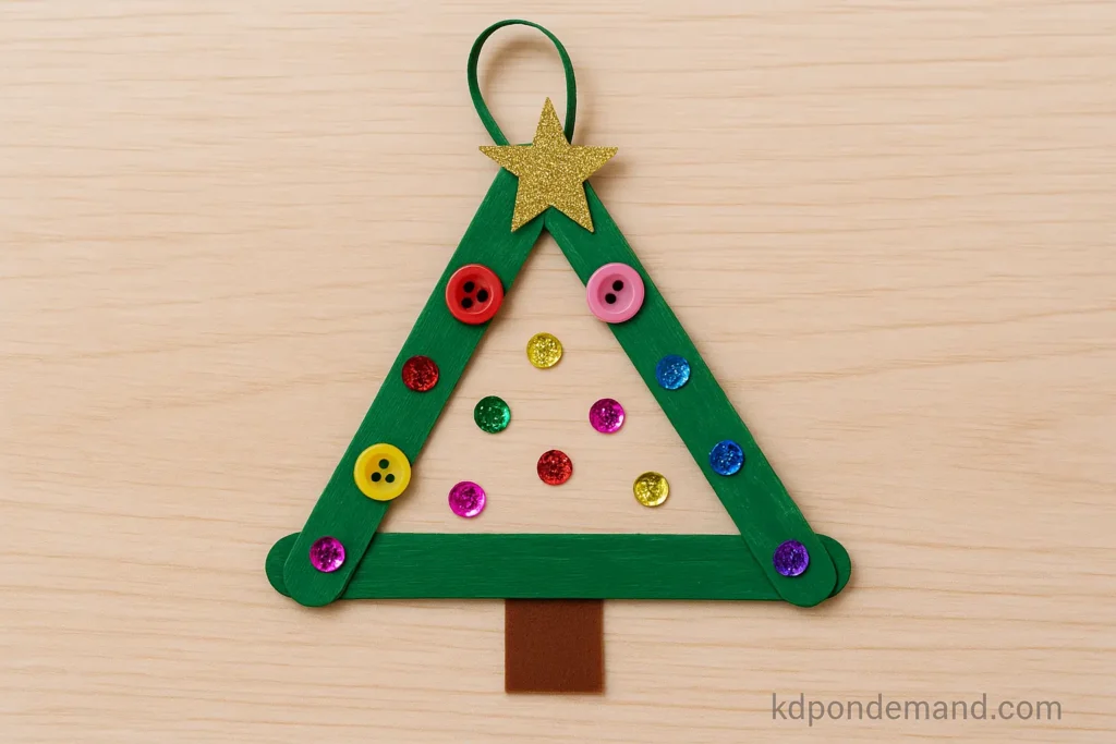 Popsicle Stick Christmas Tree