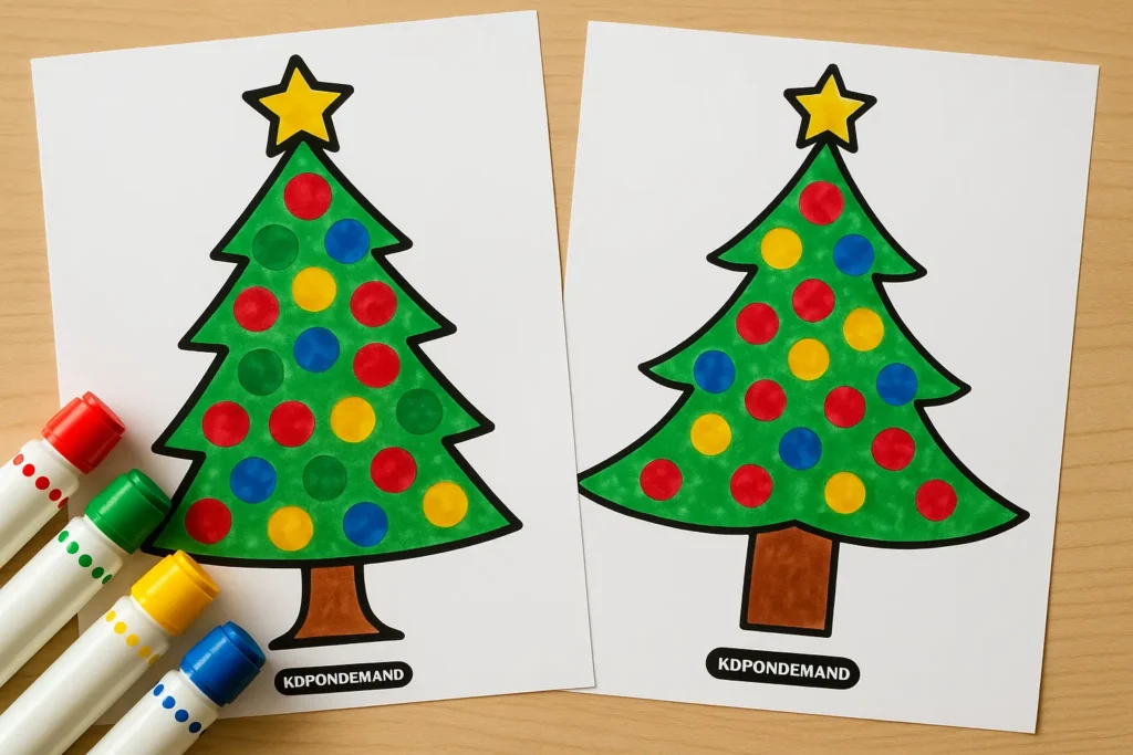Dot Marker Christmas Tree