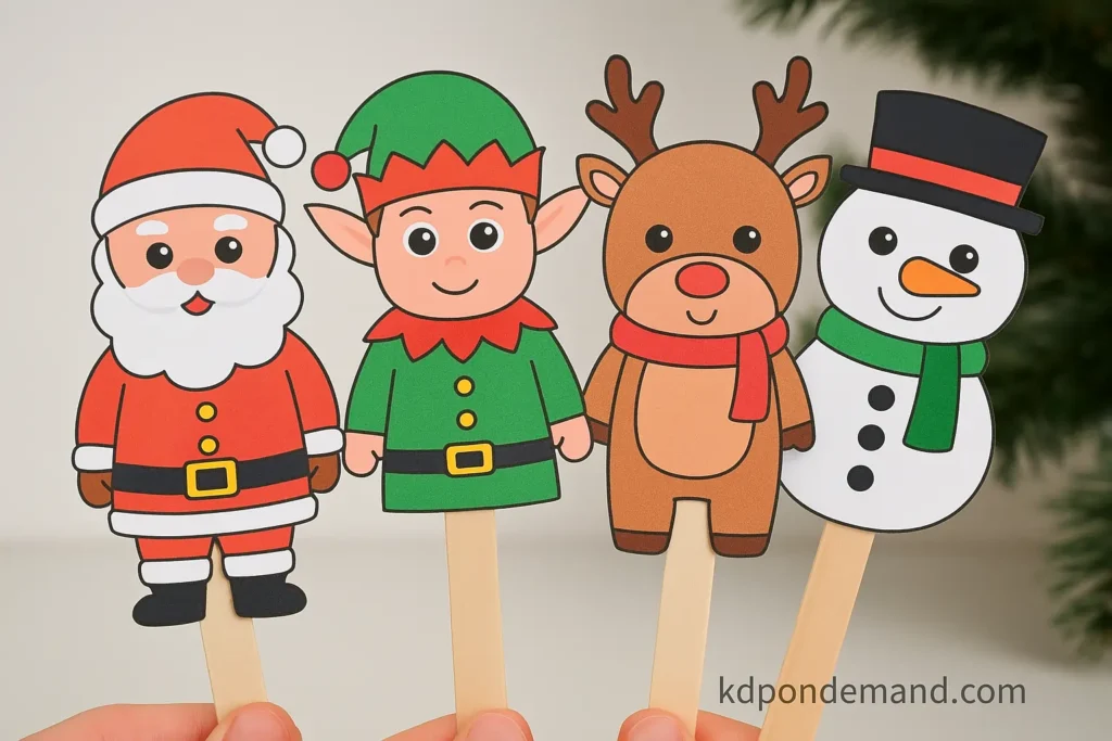 Christmas Paper Puppets
