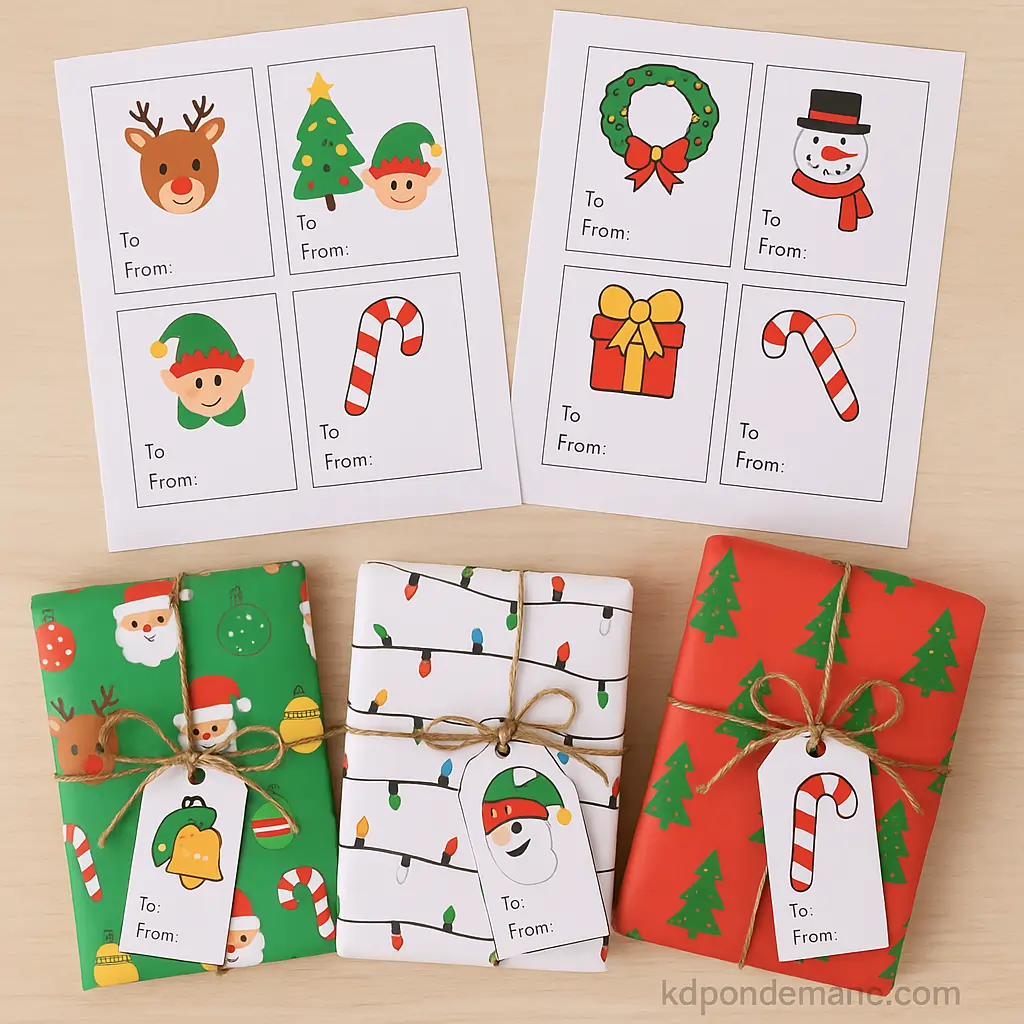 Printable Gift Tags & Wrapping Paper