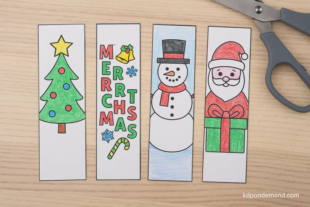 Printable Christmas Bookmarks