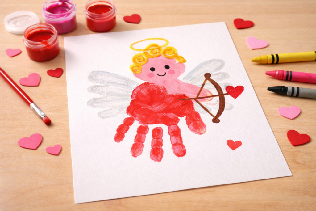 Cupid Handprint Angel