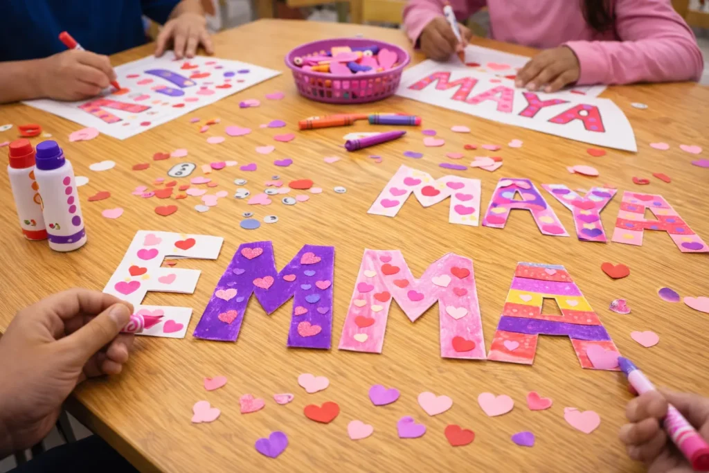 Valentines Name Craft