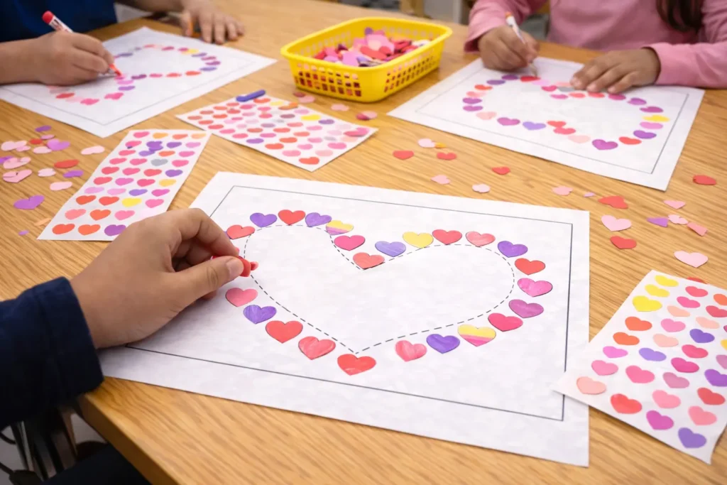 Sticker Valentines Path Activity