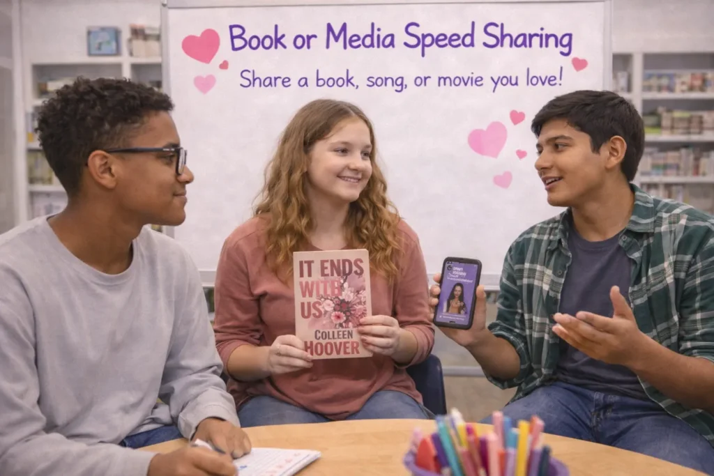 Book or Media “Speed Sharing”