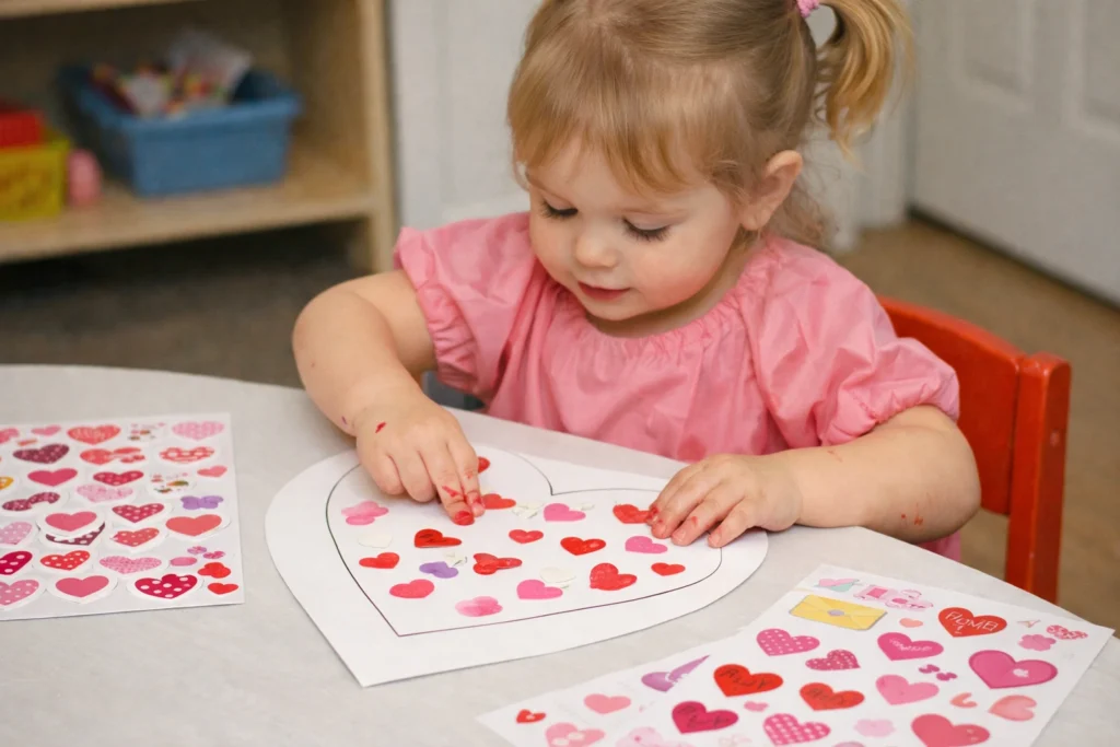 Valentines Day Sticker Play