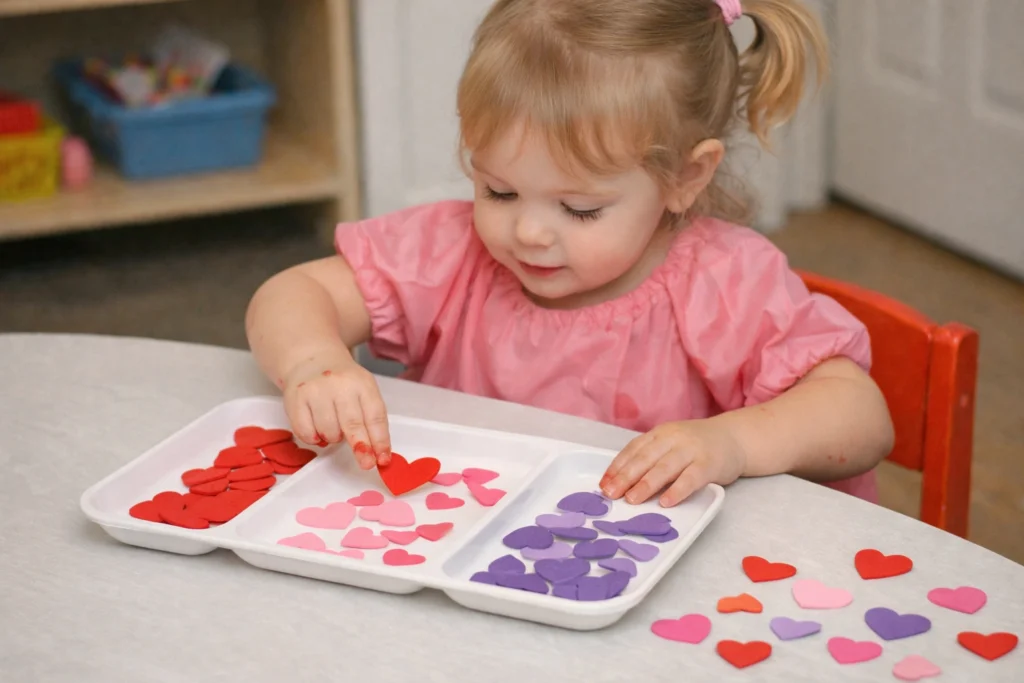 Heart Shape Sorting Activity