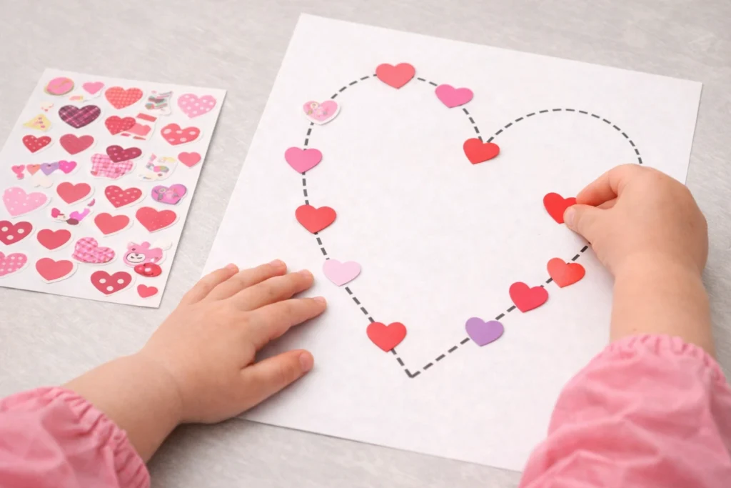 Heart Sticker Path Activity
