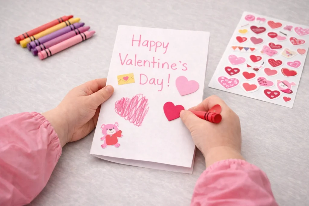 Simple Valentines Day Card Craft