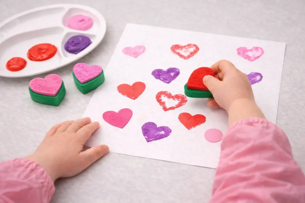 Heart Stamping Activity