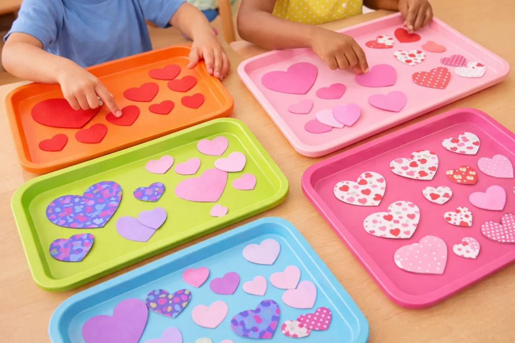 Heart Sorting and Matching Game