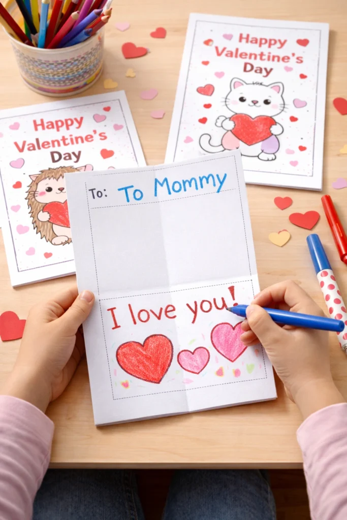 valentines day craft Valentine Card-Making Printables