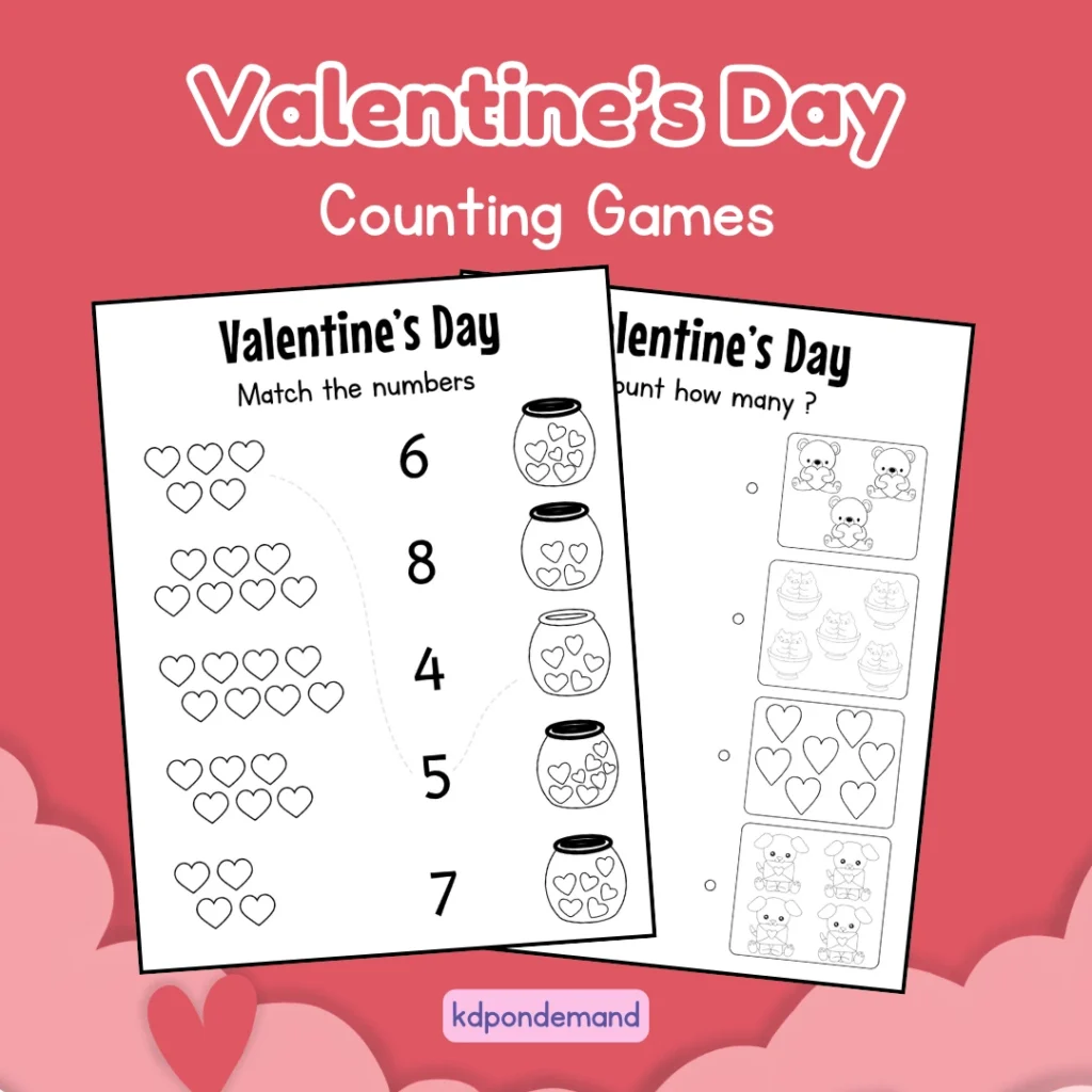Valentines Day Counting Games