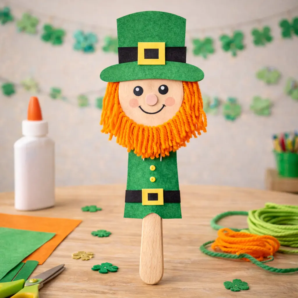 Wooden Spoon Leprechaun