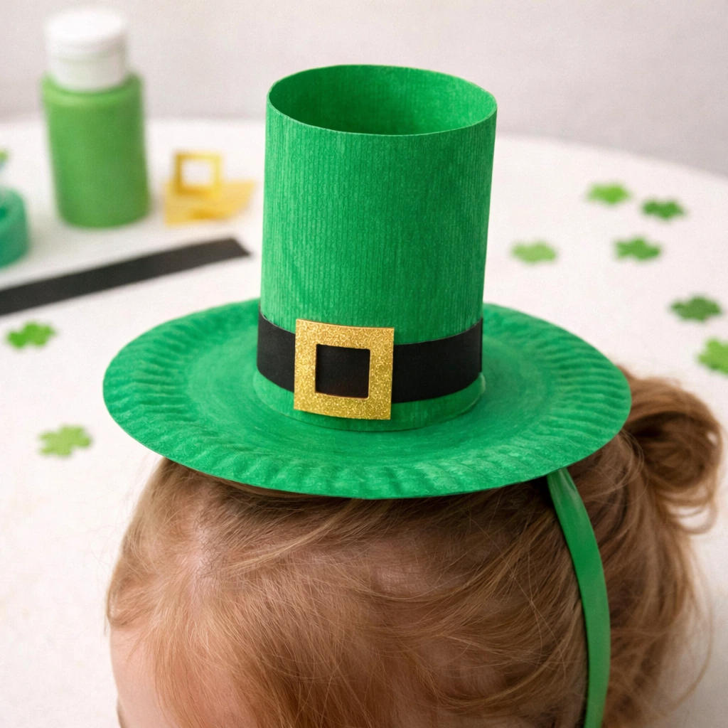 Toilet Paper Roll Leprechaun Hat