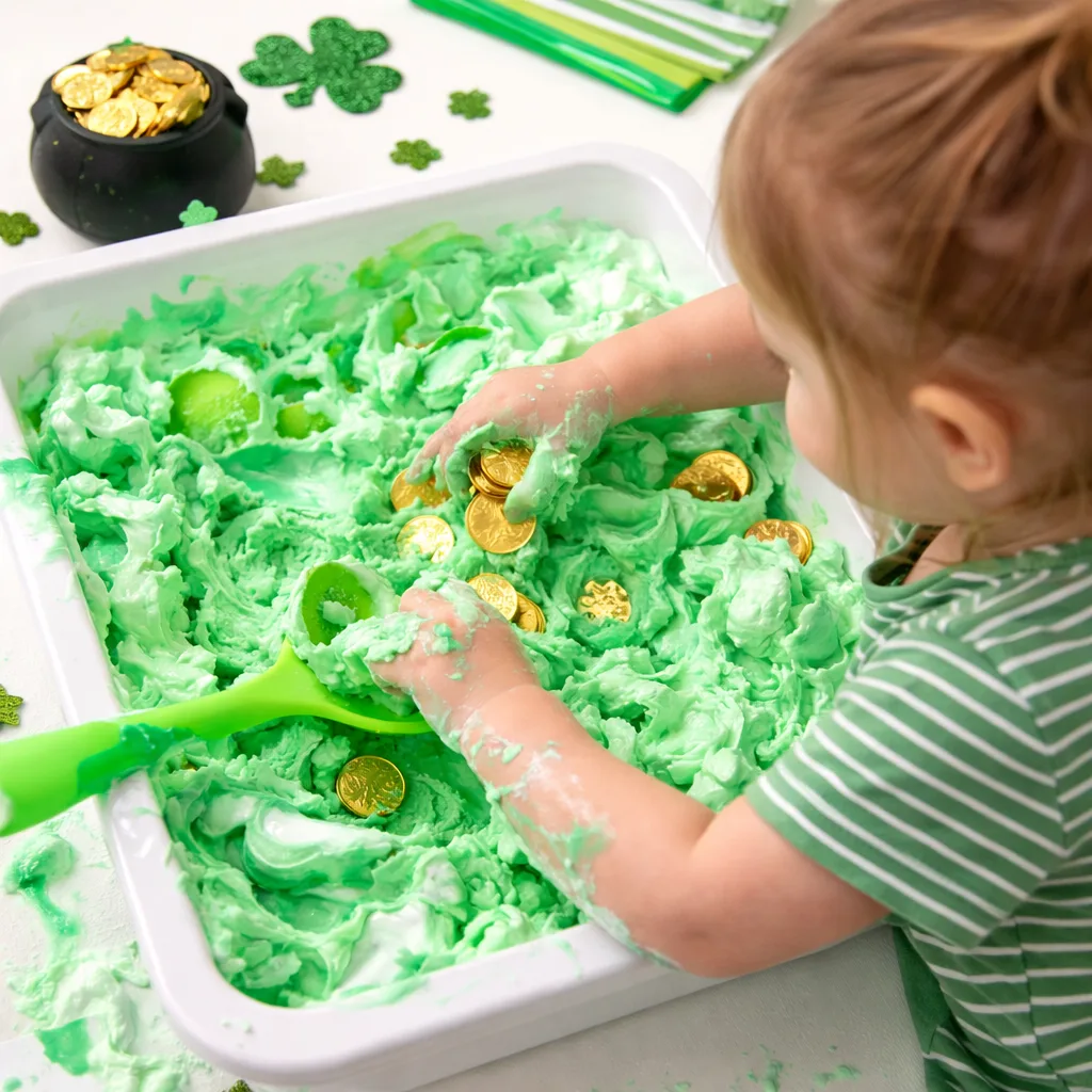 Shaving Cream Rainbow Sensory Play
