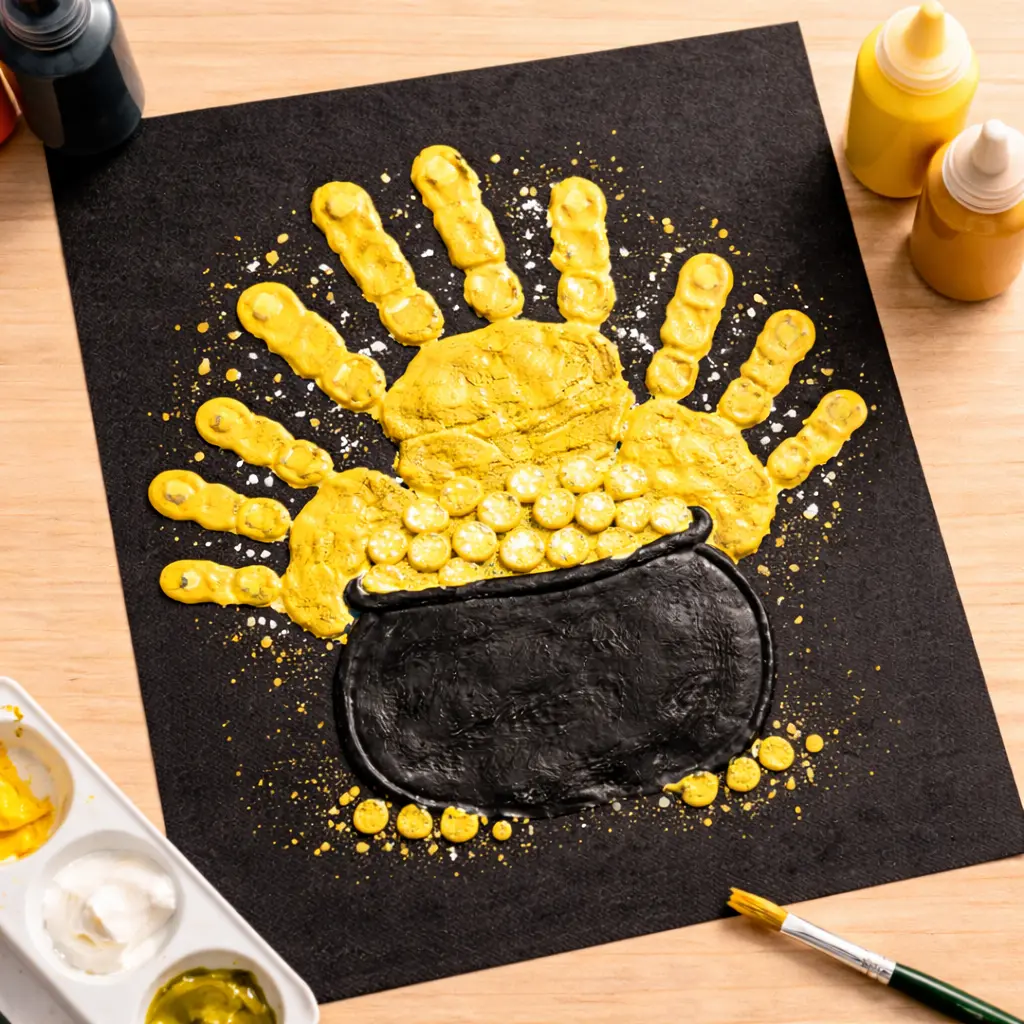 Handprint Pot of Gold craft