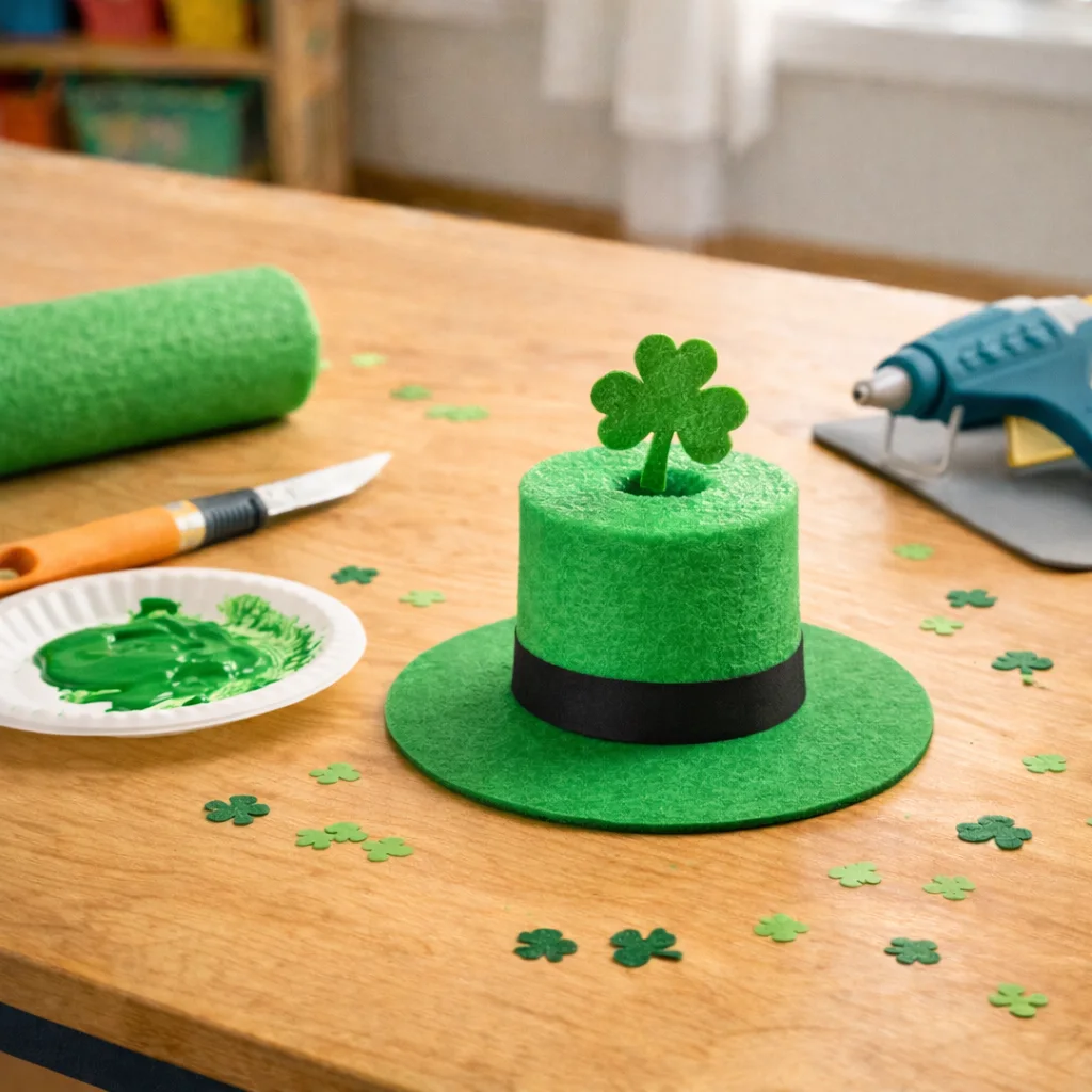 St Patricks Day Hat Craft: Pool Noodle Hat Ring