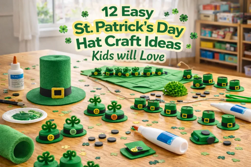 12 Easy St Patricks Day Hat Craft Ideas Kids will Love