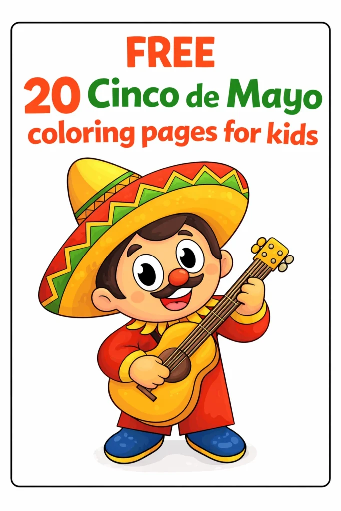 20 Cinco de mayo coloring page for kids