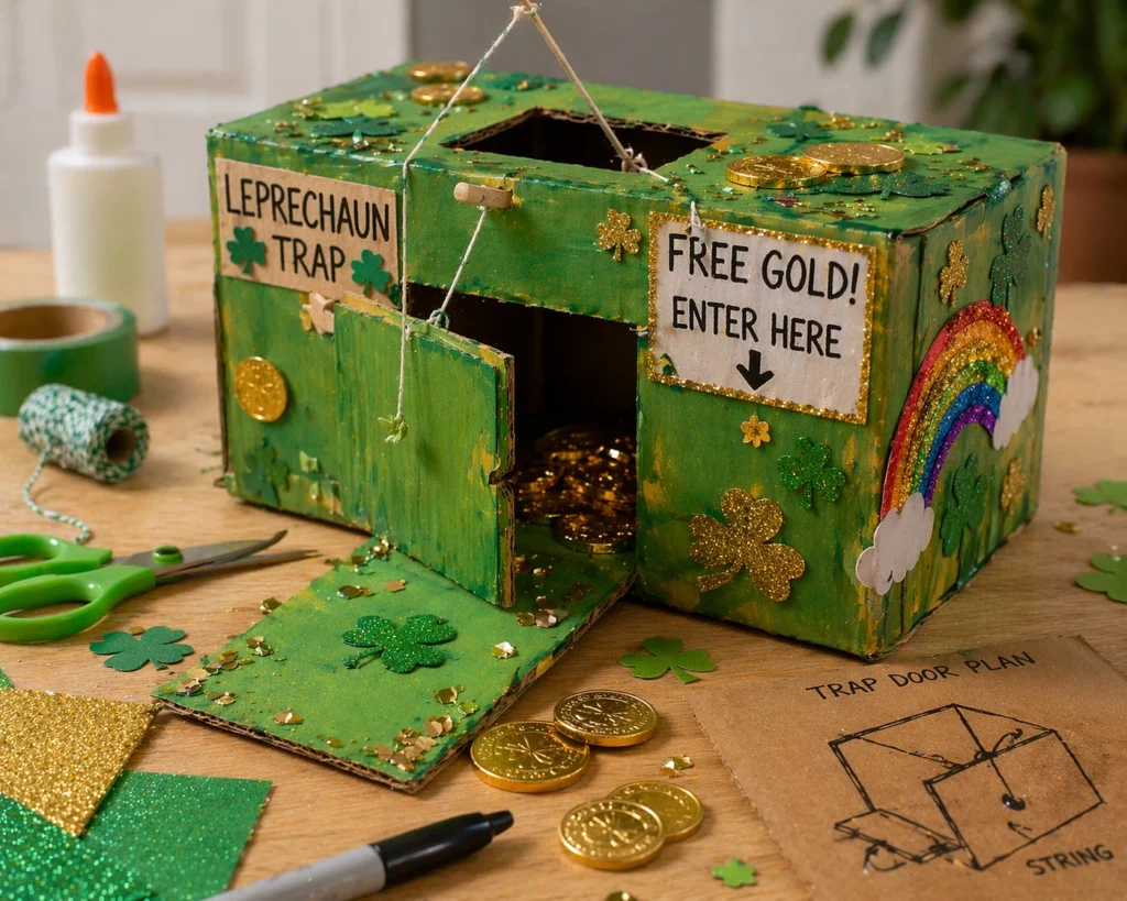 Leprechaun Trap Box with Hidden Door