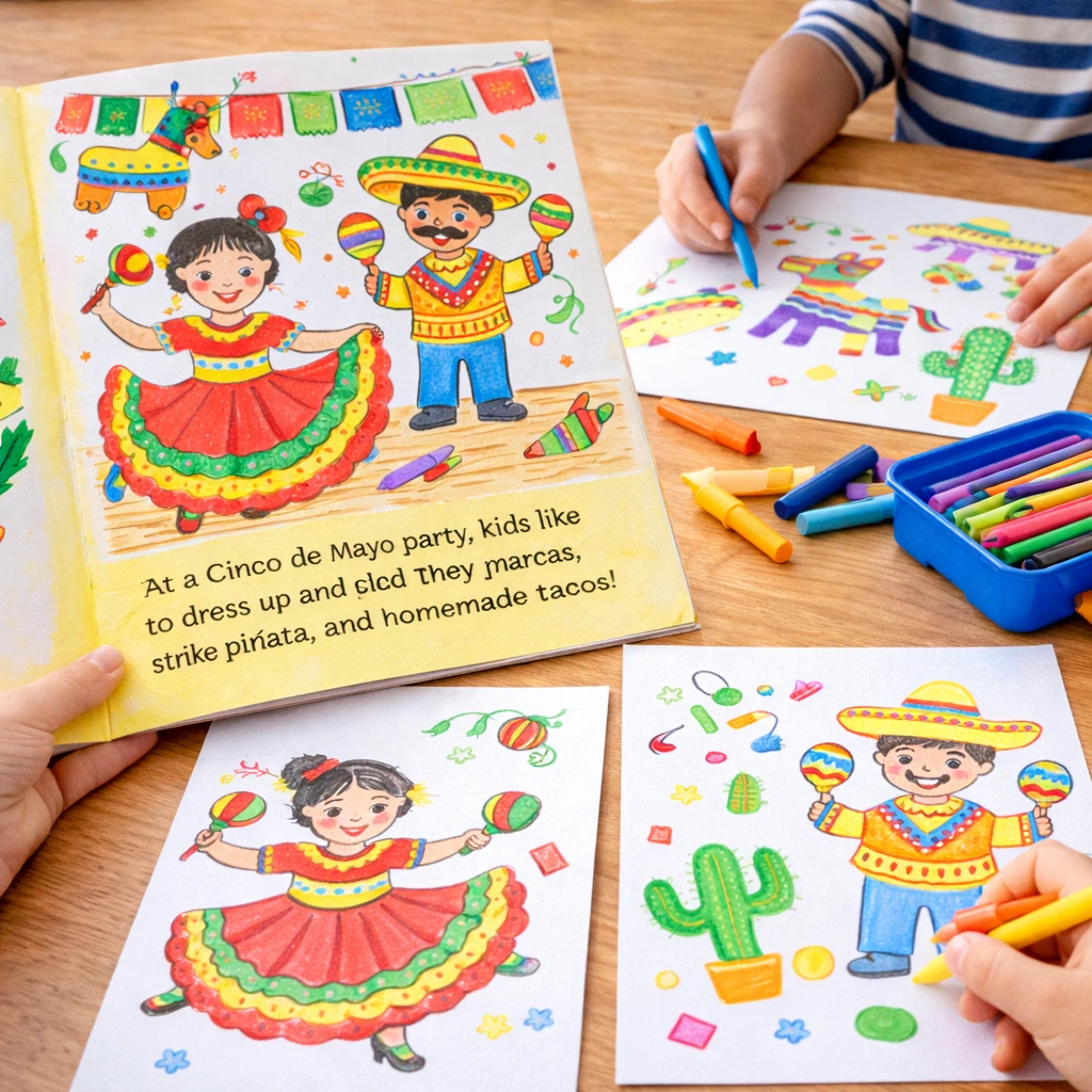 Storytime + Drawing Activity Cinco de Mayo Preschool Activities
