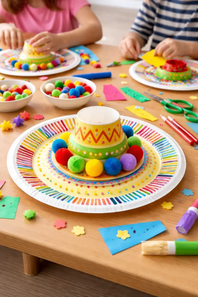 Paper Plate Sombrero Cinco de Mayo Preschool Activities