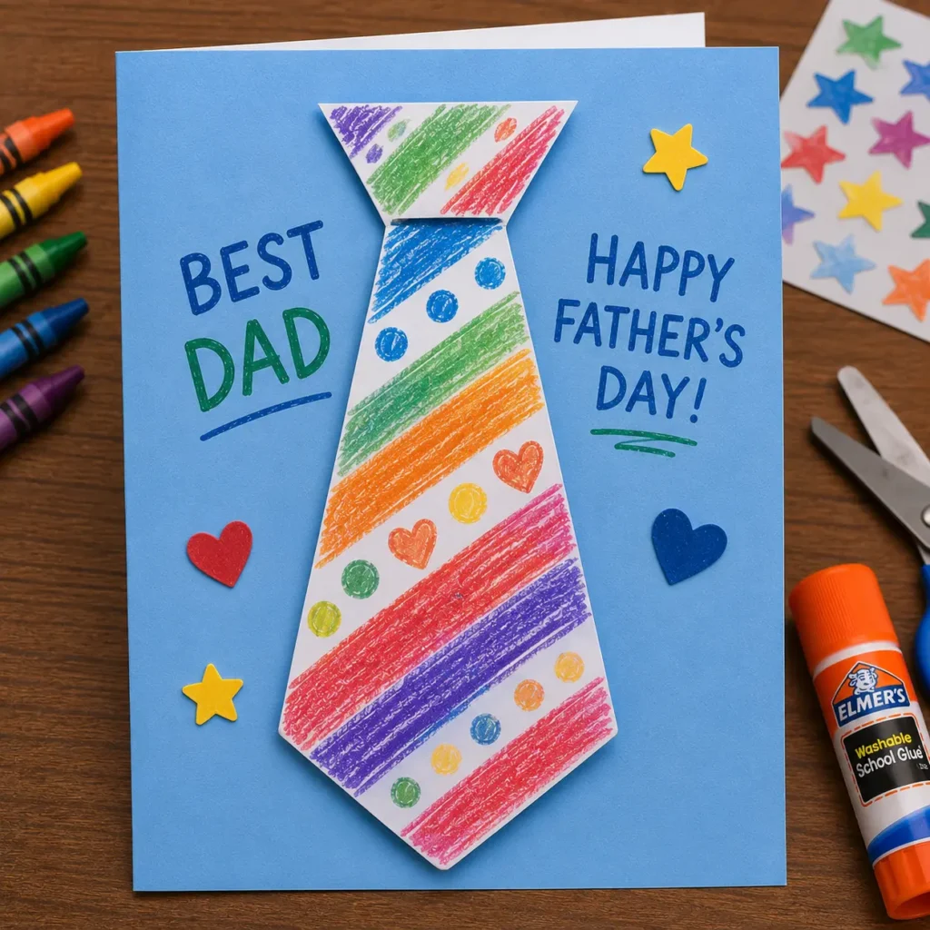 Paper Tie Craft for Dad