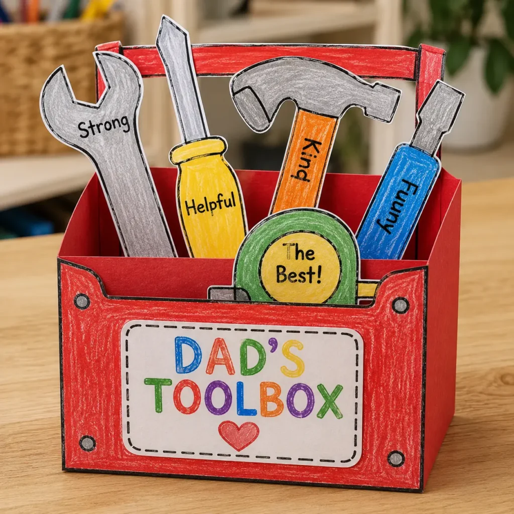 “Dad’s Toolbox” Paper Craft