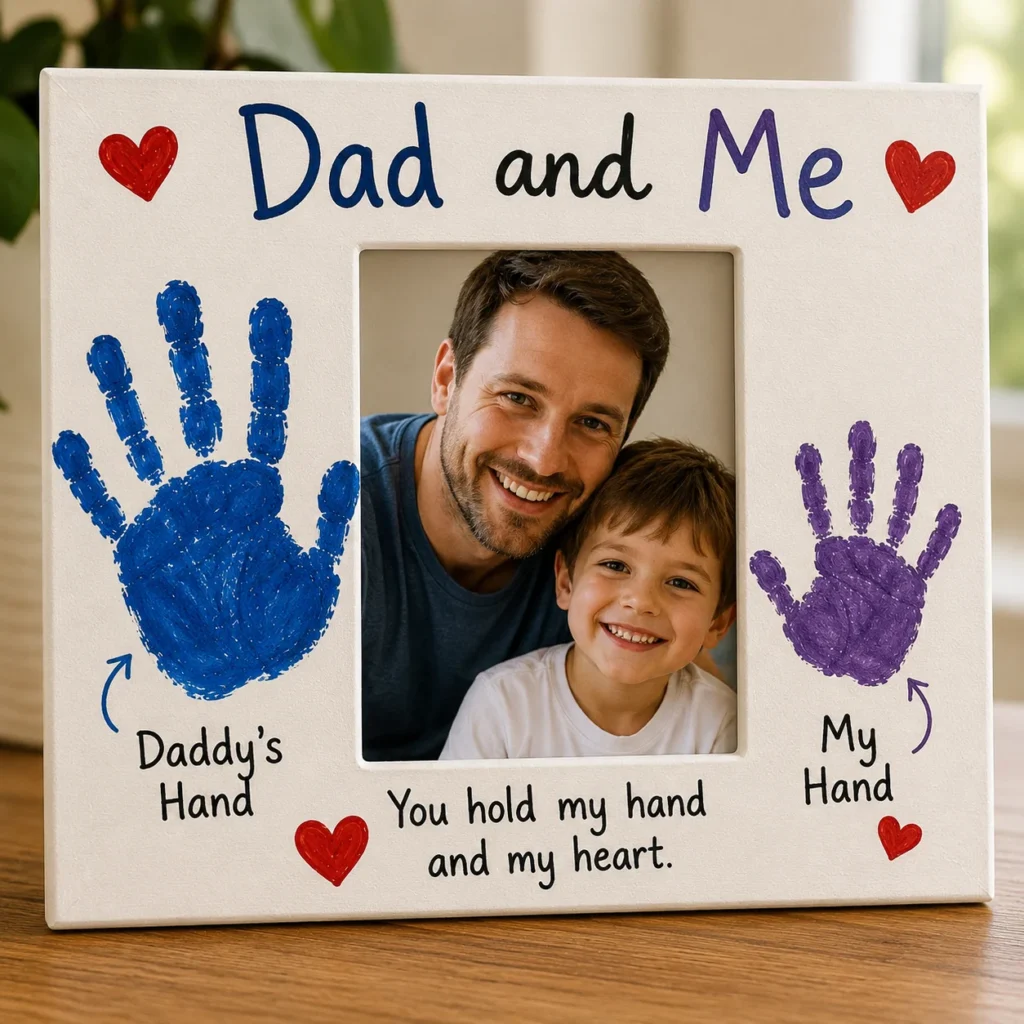 “Dad and Me” Handprint Frame