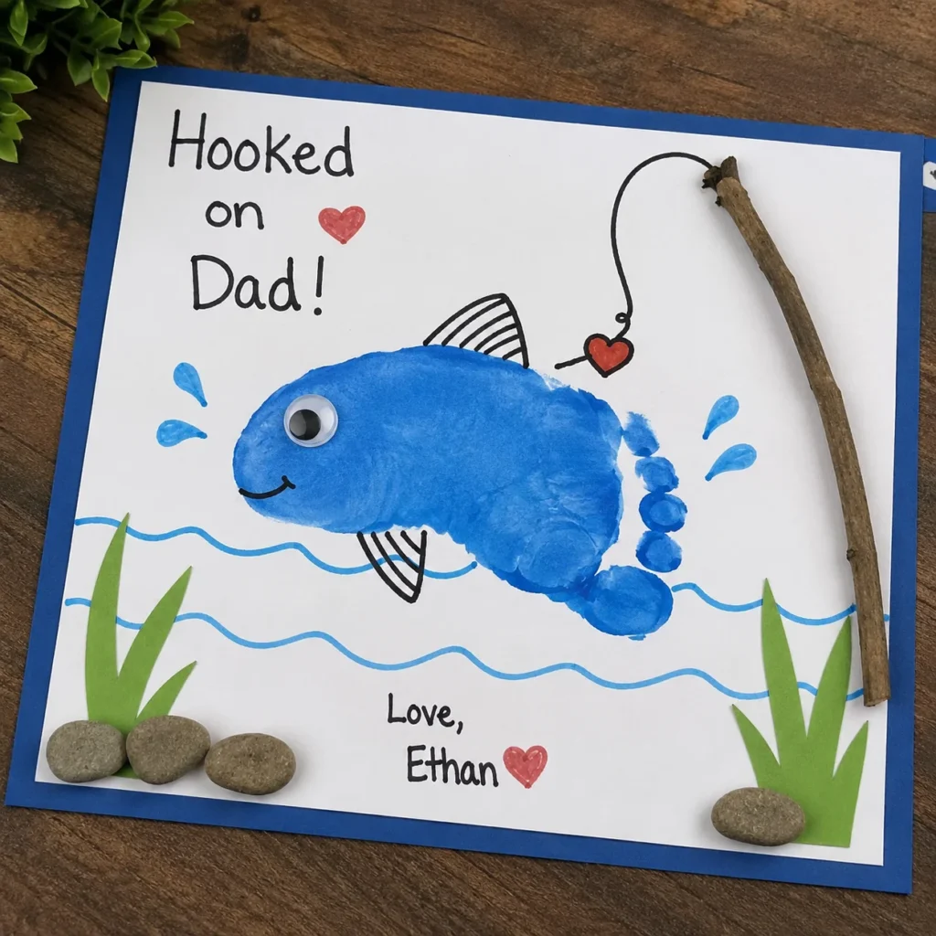 Footprint Fishing Keepsake