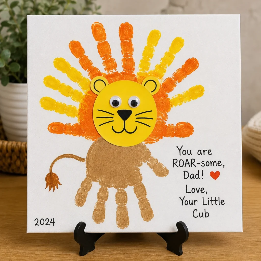 Handprint Lion Keepsake