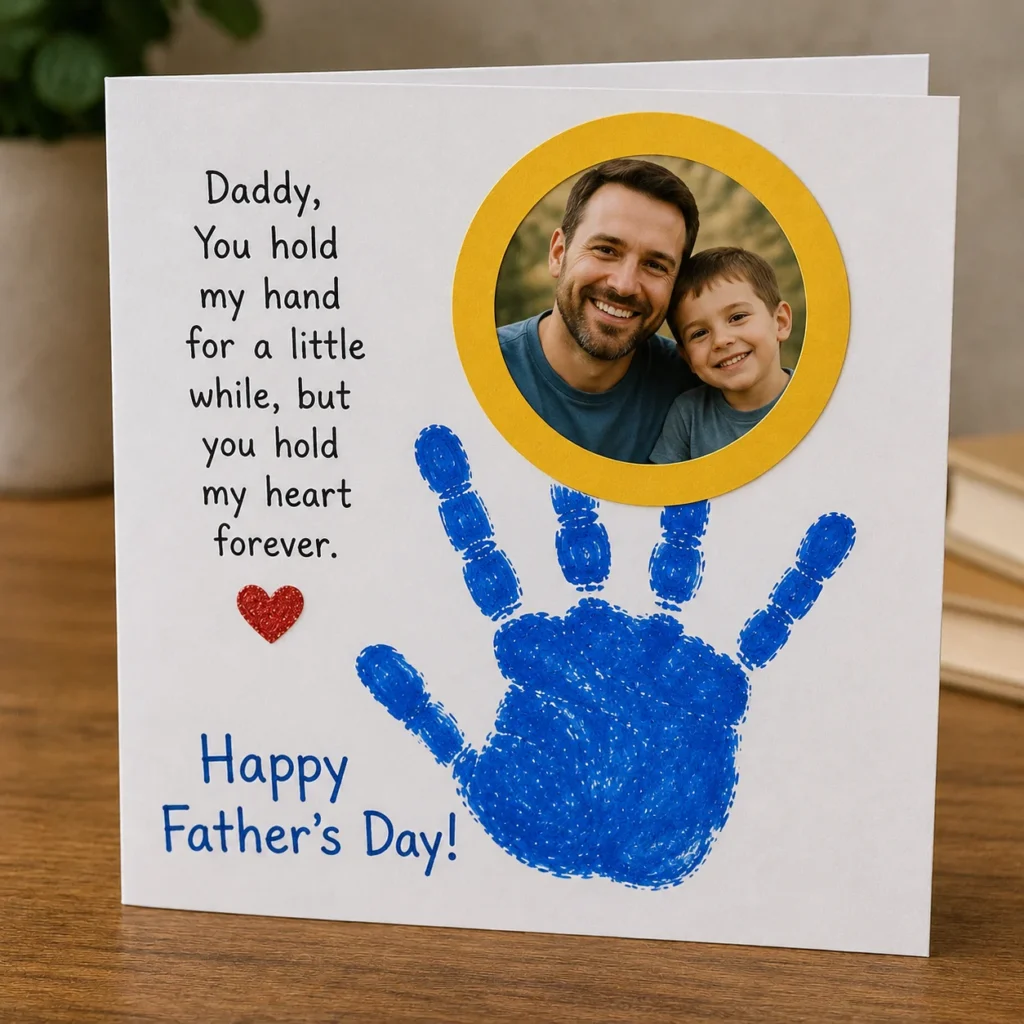Handprint Photo Card